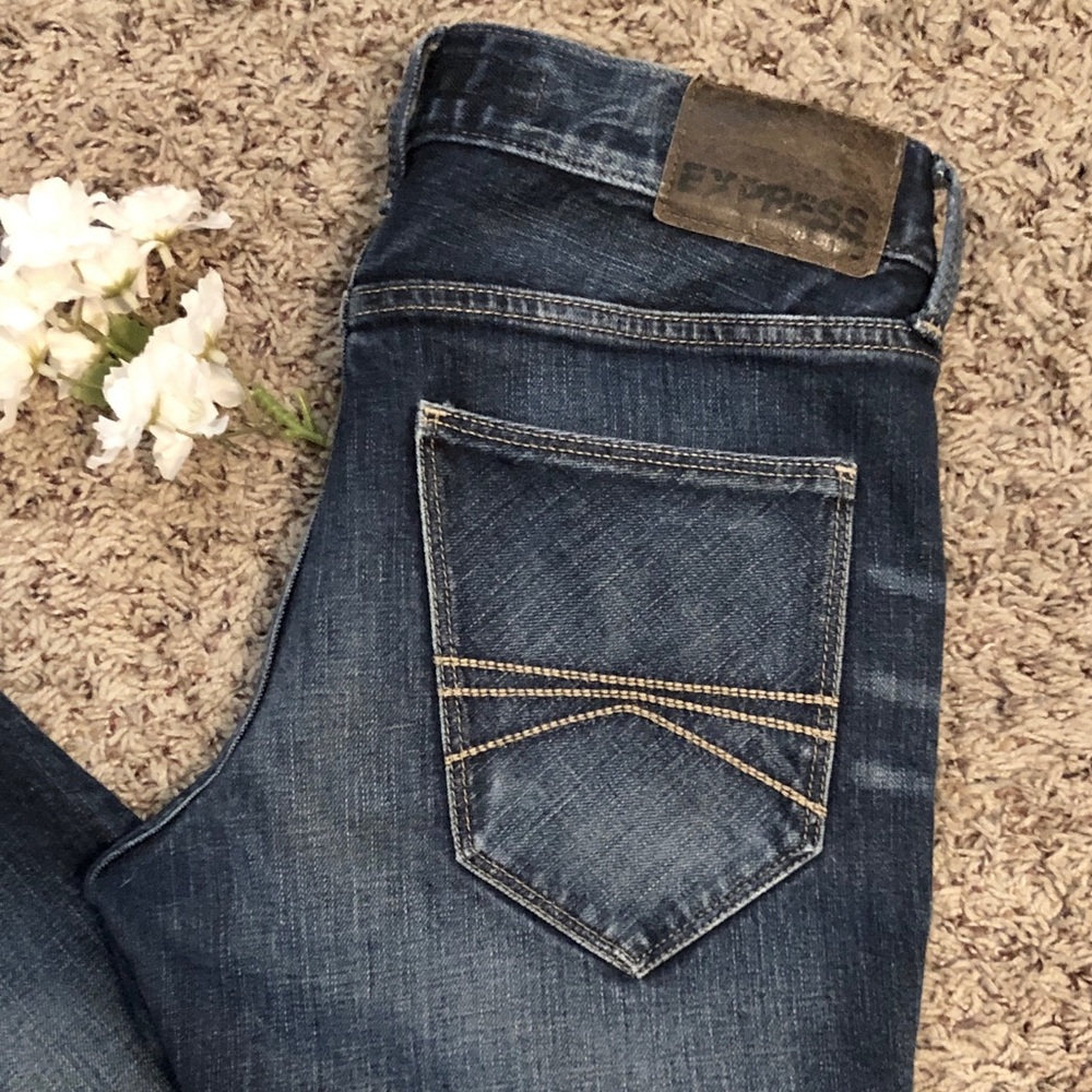 Express jeans ▫️Raw hem ▫️Cropped ▫️Skinny jeans